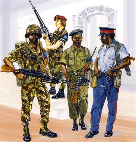 Caribbean Peacekeeping Forces In Action