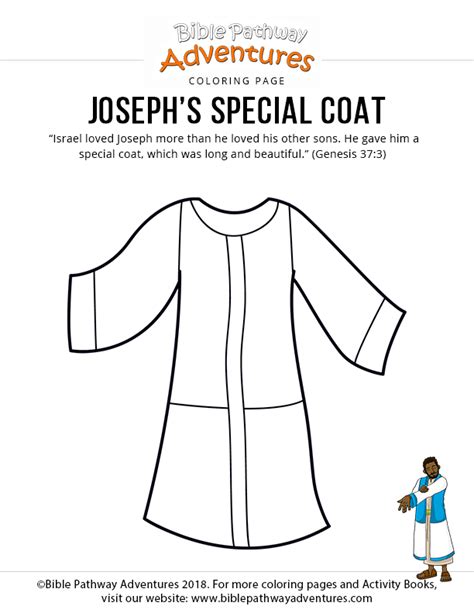 Collection of coloring page joseph coat of many colors (31) joseph bible coloring page josephs coat of many colors Joseph's special coat - Bible Pathway Adventures