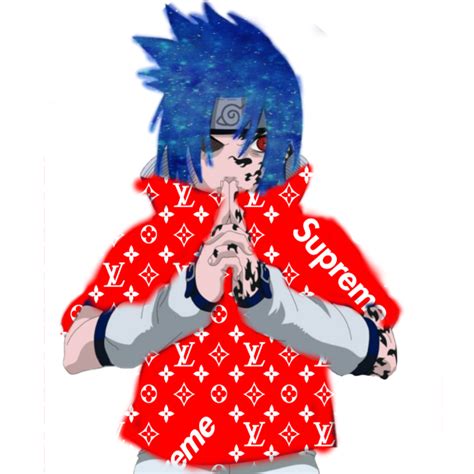 Naruto Sasuke Supreme Freetoedit Sticker By Kakashieditz
