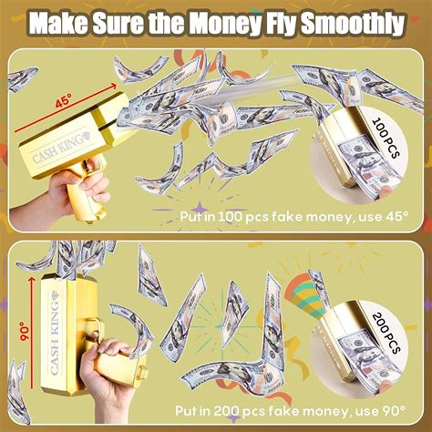 Buy Artkid Gold Money Gun Paper Playing Spary Money Guns Make It Rain