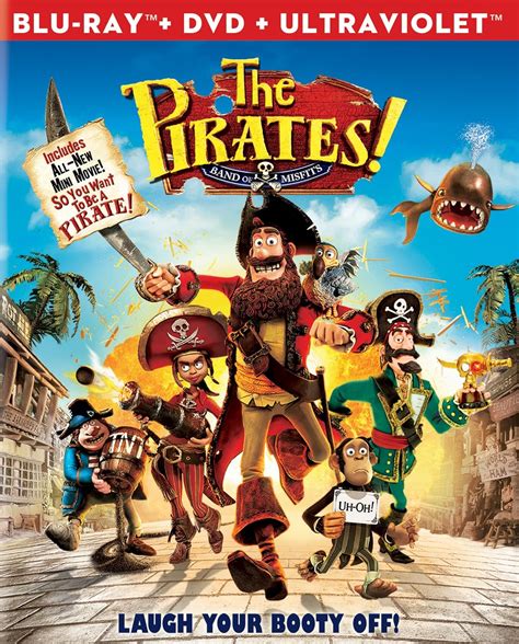 The Pirates Band Of Misfits Two Disc Blu Ray DVD Combo Importado Hugh Grant Martin