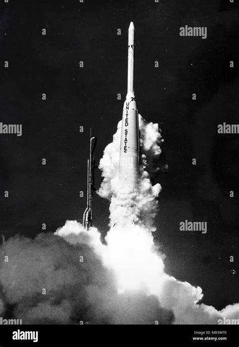 Photograph Taken During The Launch Of Syncom 2 He First Geosynchronous