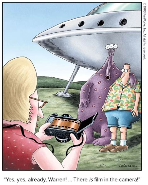 11 Best Far Side Comics About Aliens Of All Time