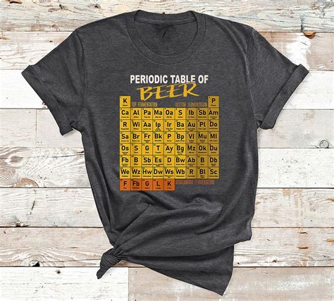 Periodic Table Of Beer Craft Beer Style Brewery T Shirt Reallgraphics