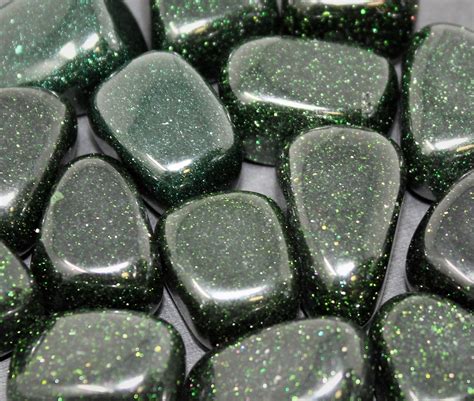 Green Goldstone Tumbled Stones Choose 4 Oz 8 Oz Or 1 Lb Bulk Lots A