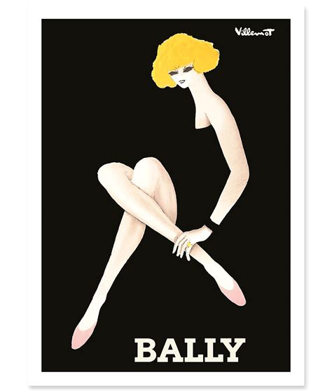 Bally Blonde Vintage Poster By Bernard Villemot 41 Orchard