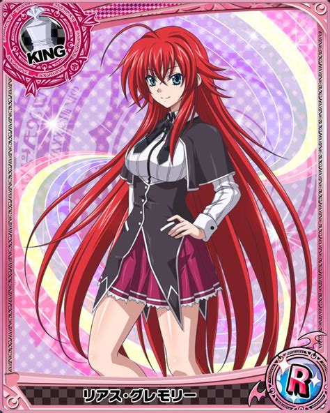 1000 Rias Gremory King High School Dxd Mobage Game Cards
