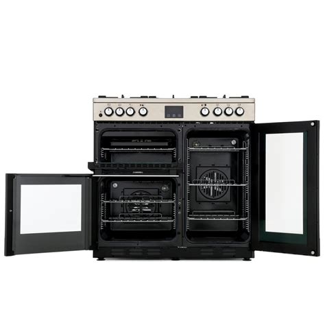 Belling Cookcentre 90dft Stainless Steel 90cm Dual Fuel Range Cooker A