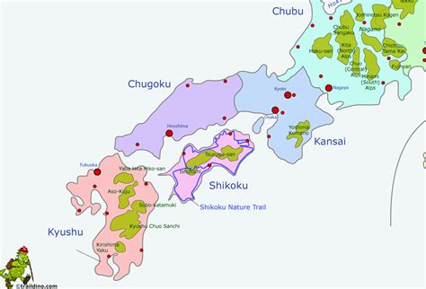 Map Of Shikoku Island Japan ~ Asyagraphics