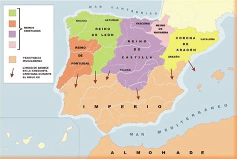 GeografÍa E Historia BilingÜe Mapa De La ExpansiÓn De Los Reinos