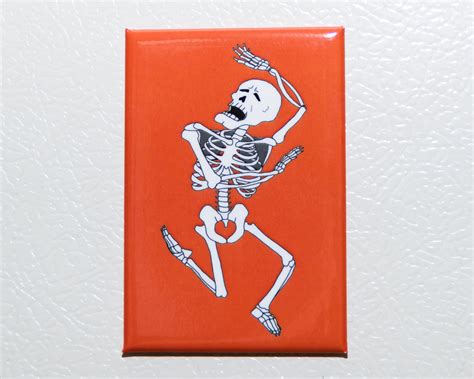 Handsome Skeleton Fridge Magnet Halloween Spooky Magnets Skeleton