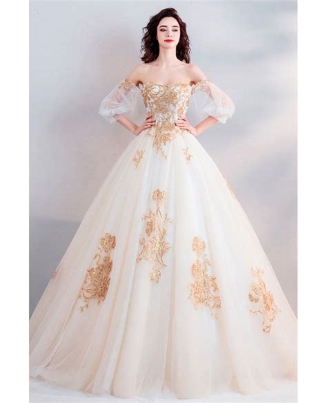 Https://techalive.net/wedding/ball Gown White And Gold Wedding Dress