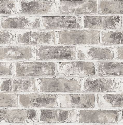 Buy Brewster Home Fashions Jomax Grey Warehouse Brick Wallpaper Online