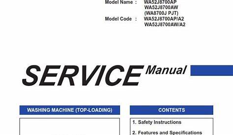 ️Samsung Washing Machine Wiring Diagram Pdf Free Download| Gmbar.co