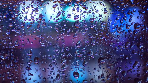 Glass Drops Surface Rain 4k Hd Wallpaper