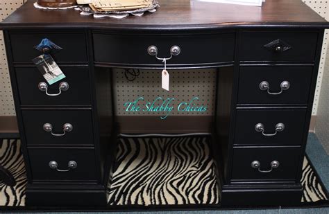 Desk Hand Painted With General Finishes Lamp Black Milk