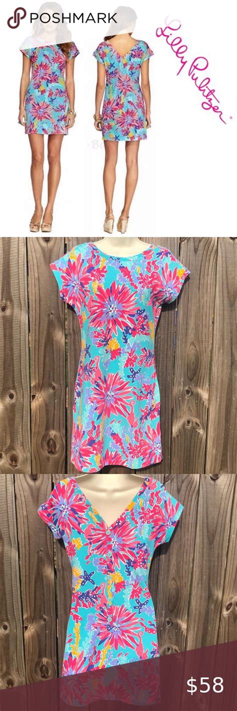 Lilly Pulitzer Teal Dress Xs Beautiful Fluorescent Lilly Pulitzer Dress