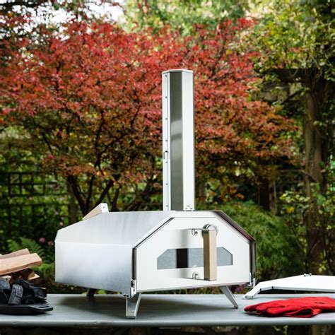 Ooni Pro Portable Outdoor Wood Fired Pizza Oven Stainless Steel