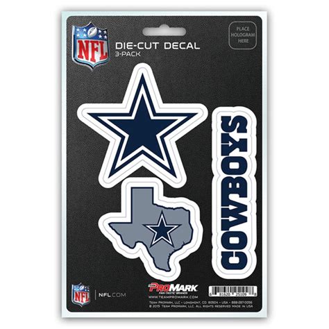 Dallas Cowboys Team Logo Set Of 3 Sticker Sheet At Sticker Shoppe