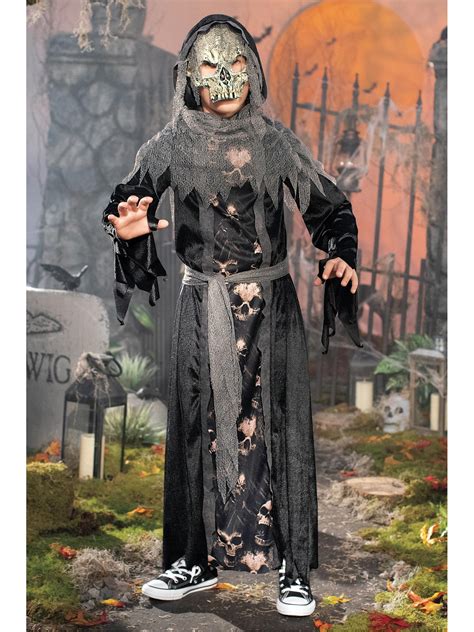 Grim Reaper Costume For Kids Chasing Fireflies