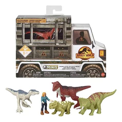 Jurassic World Toys Dominion Carnotaurus Clash Pack 5 Mini Cuotas Sin Interés