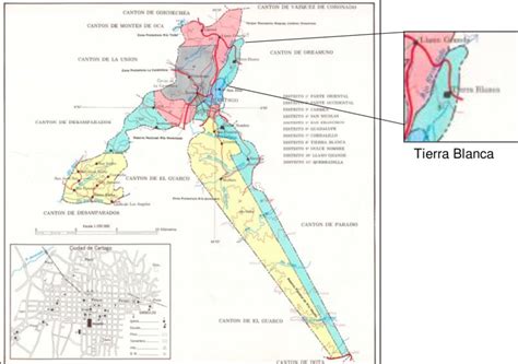 Mapa Distrital De Cartago Download Scientific Diagram