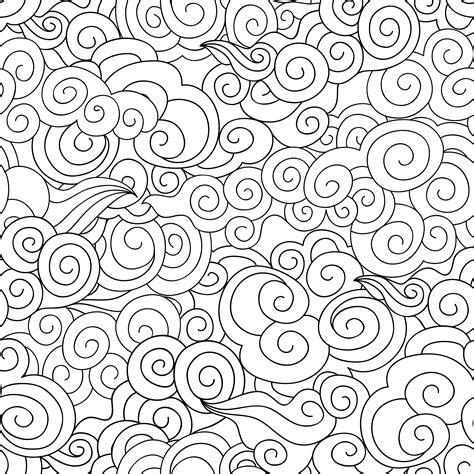 Abstract Swirl Line Seamless Pattern Wave Background 523795 Vector Art At Vecteezy