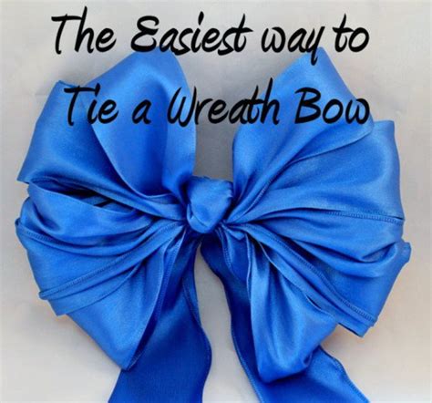 How To Maketie A Wired Ribbon Wreath Bow The Easiest Way Feltmagnet
