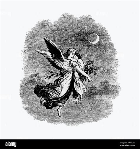 Vintage Victorian Style Angle Engraving Vector Stock Vector Image And Art