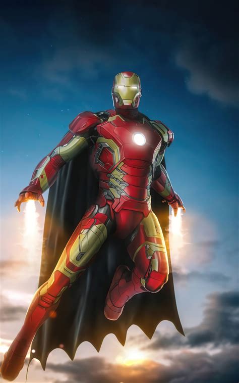 800x1280 Iron Man With Batman Cape Nexus 7samsung Galaxy Tab 10note