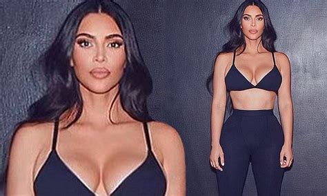 Kim Kardashian Is Her Own Best Advert As She Shows Off Hourglass Figure In Skims Ensemble