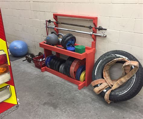 Diy Weight And Barbell Storage Rack 4 Steps With Pictures