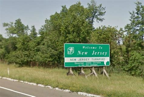 welcome bridge jersey washington sign george york signs river state crossing hudson turnpike interstate july finally