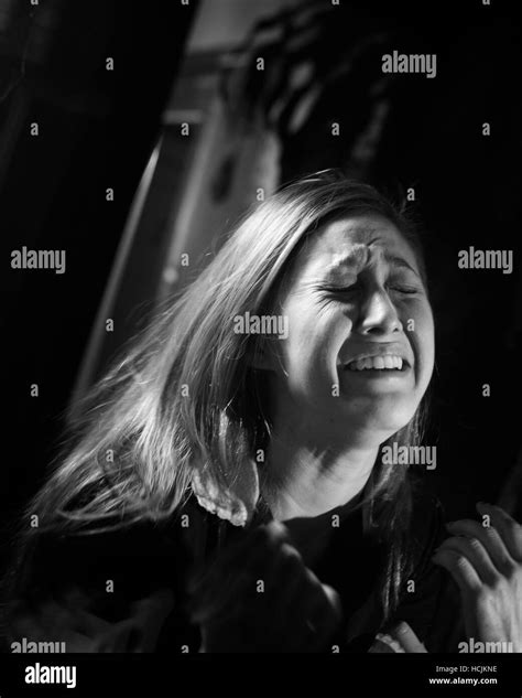 Crying Woman Black And White Hi Res Stock Photography And Images Alamy