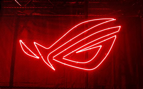 4k Rog Red Logo 3d Art Republic Of Gamers Metal Fondo De Pantalla Para Pc Gamer 4k