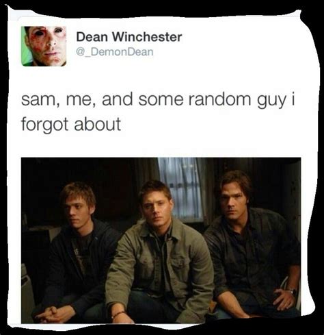 Poor Adam Supernatural Destiel Dean Winchester Superwholock Jokes Fandoms Laugh Guys