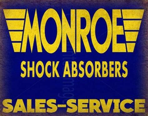 Monroe Shock Absorbers Vintage Car Parts Rétro Signe Détain Etsy
