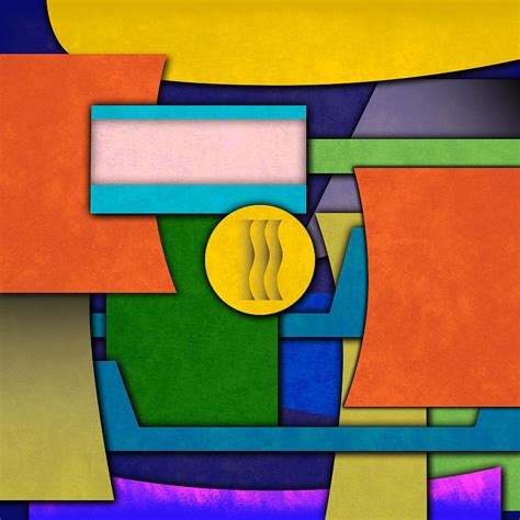 Abstract Shapes Color One Digital Art By Gary Grayson
