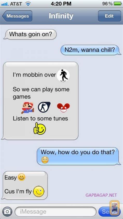 Lol Hilarious Emoji Text Message