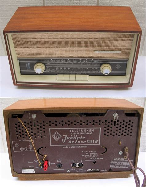 Radio Attics Archives Telefunken Jubilate 5461w 1963 Manufactured