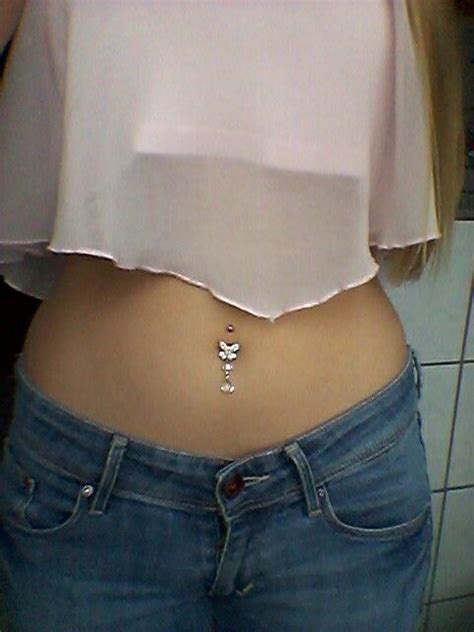 Love This Butterfly Belly Button Piercing Stomach Piercings Bellybutton Piercings Pretty