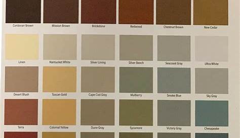 Cabot Stain Color Chart - Get All You Need