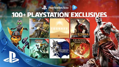 100 Playstation Exclusives On Playstation Now Subscription Youtube