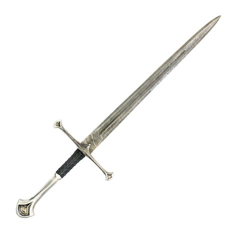 Longsword Bastard Sword High Carbon Damascus Steel Sword With Clay