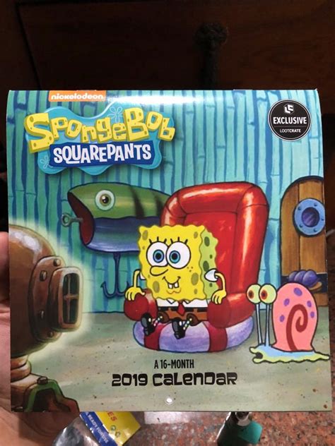 Spongebob Squarepants 2019 Calendar Hobbies And Toys Books And Magazines