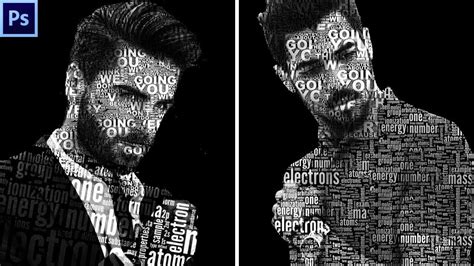 Photoshop Tutorial How To Create A Powerful Text Portrait From A Photo