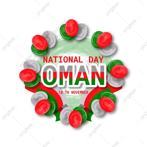Oman National Day Vector Png Images Oman National Day With Balloons