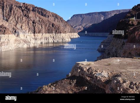 Lake Mead Nevada Usa Showing Sad Signs Over Overuse Of Water As Well