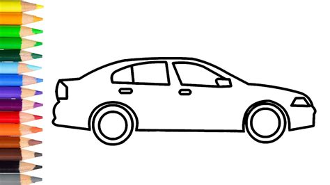 Are you searching for cartoon car png images or vector? How to Draw Simple Car Step by Step Learn Easy Drawing a ...