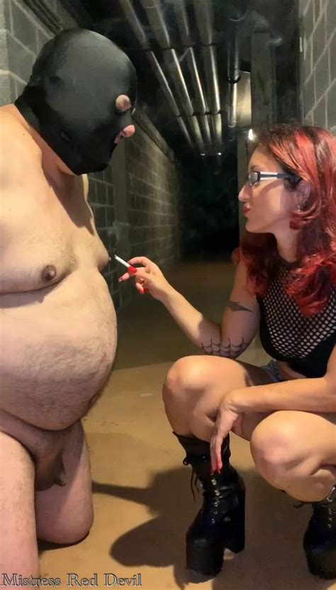 Mistress Red Devil Cbt Humiliation Cock Cigarette My XXX Hot Girl
